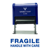 Fragile Handle With Care Self Inking Rubber Stamp
