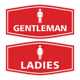 Signs ByLITA Fancy Ladies and Gentlemen Sign Set, 2-Pack