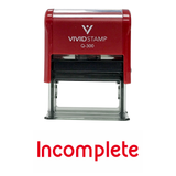 INCOMPLETE Teacher Self Inking Rubber Stamp