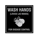 Signs ByLITA Square Wash Hands For Disease Control Sign