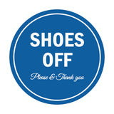 Signs ByLITA Circle Shoes off Please Thank you Sign