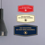 Fancy No Soliciting Do Not Ring Doorbell Wall or Door Sign
