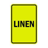 Portrait Round Linen Sign