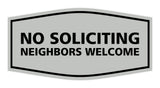 Signs ByLITA Fancy No Soliciting Neighbors Welcome Sign
