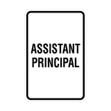Portrait Round Assistant Principal Sign