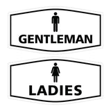 Signs ByLITA Fancy Ladies and Gentlemen Sign Set, 2-Pack