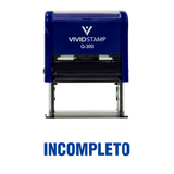 Incompleto Spanish Teacher Self Inking Rubber Stamp