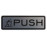 Fun Horizontal Push Pull Door Sign