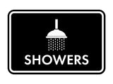 Classic Framed Showers Wall or Door Sign