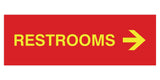 Signs ByLITA Basic Restrooms Right Arrow Directional Sign
