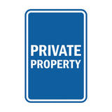 Portrait Round Private Property Sign