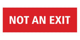 Signs ByLITA Basic Not An Exit Sign
