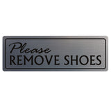 Basic PLEASE REMOVE SHOES Wall Door Sign