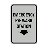 Portrait Round Emergency Eye Wash Station Sign