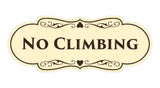 Signs ByLITA Designer No Climbing Sign
