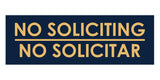 Signs ByLITA Basic No Soliciting No Solicitar Sign