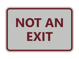 Signs ByLITA Classic Framed Not an Exit Sign