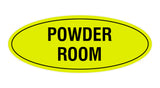 Oval Powder Room Sign