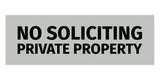 Signs ByLITA Basic No Soliciting Private Property Sign