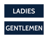 Signs ByLITA Basic Ladies and Gentlemen Sign Set