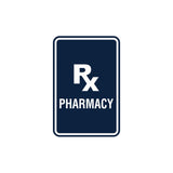 Portrait Round Rx Pharmacy Sign