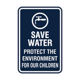 Portrait Round Save Water Protect The Environment For Our Children