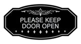Victorian Please Keep Door Open Wall or Door Sign