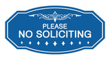 Signs ByLITA Victorian Please No Soliciting Sign