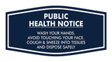 Fancy Public Health Notice Please Wash Your Hands Sign