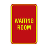 Portrait Round Waiting Room Sign