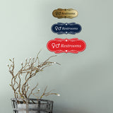 Designer Restrooms Gender Symbols Wall or Door Sign