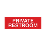 Basic Private Restroom Door / Wall Sign