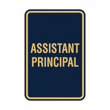 Portrait Round Assistant Principal Sign