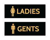 Signs ByLITA Basic Ladies and Gents Sign Set