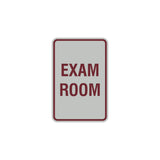 Portrait Round Exam Room Sign with Adhesive Tape, Mounts On Any Surface, Weather Resistant