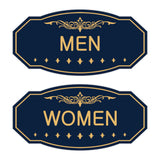 Victorian Men Women Sign Set