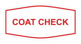 Signs ByLITA Fancy Coat Check Sign