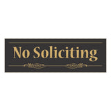 Decorative No Soliciting Sign