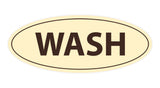 Oval Wash Sign