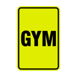 Portrait Round Gym Sign