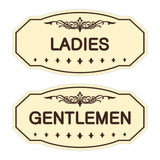 Victorian Ladies And Gents Sign Set
