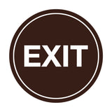 Signs ByLITA Circle Exit Sign