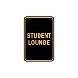 Portrait Round Student Lounge Sign