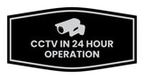 Fancy CCTV in 24 Hour Operation Wall or Door Sign