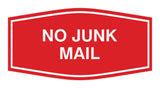 Signs ByLITA Fancy No Junk Mail Sign