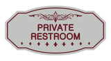 Victorian Private Restroom Sign