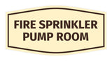 Signs ByLITA Fancy Fire Sprinkler Pump Room Sign with Adhesive Tape, Mounts On Any Surface, Weather Resistant, Indoor/Outdoor Use