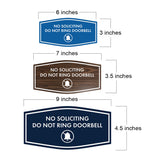 Fancy No Soliciting Do Not Ring Doorbell Wall or Door Sign