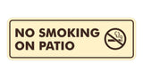 Standard No Smoking On Patio Sign