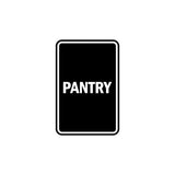 Portrait Round Pantry Sign